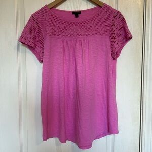 Talbots Cotton Top Pink Medium